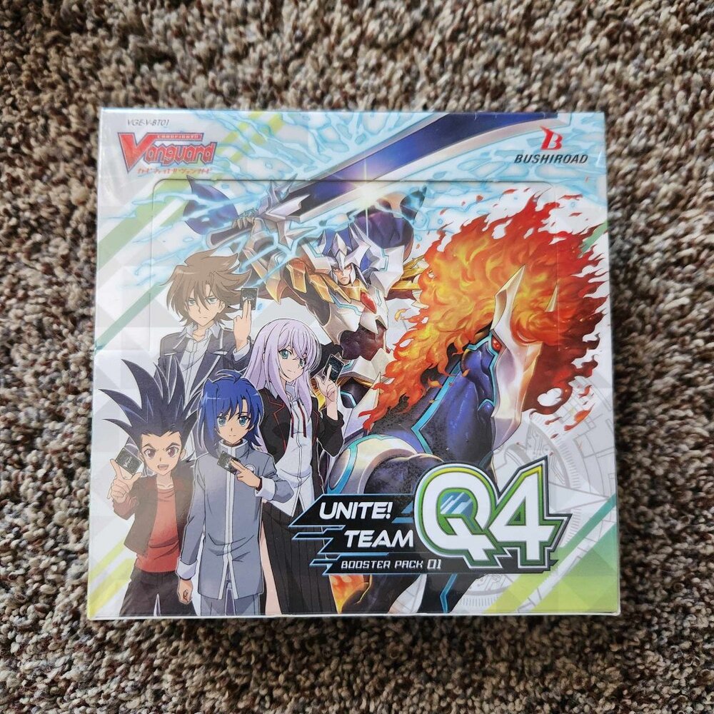 Cardfight Vanguard Unite! Team Q4 Sealed Booster Box TCG VGE-V-BT01 - New